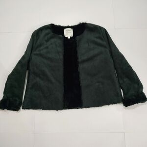 Dylan Black Faux Fur Teddy Jacket